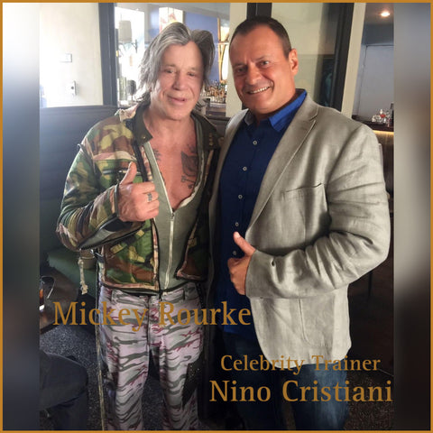 Celebrity Trainer Nino Cristiani & Mickey Rourke 