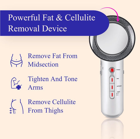 Ultrasonic BodyFirm Cellulite Eraser, powerful fat and cellulite removal device remove fat from midsection tighten and tone arms remove cellulite from thighs 