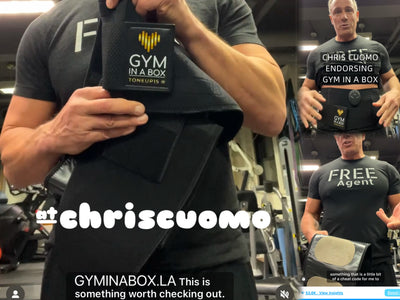 Chris Cuomo of NewsNation endorsing GYM IN A BOX