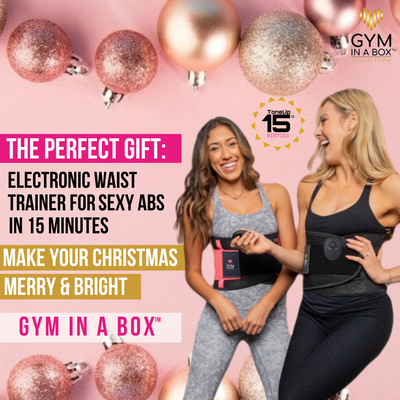 This Waist Trainer is the GOAT! YOUR GIFT THIS CHRISTMAS: Non-Invasive Tummy Tuck - No down time- Easy & Convenient: Strip off fats and burn extra calories with GYM IN A BOX Electronic Waist Trainer