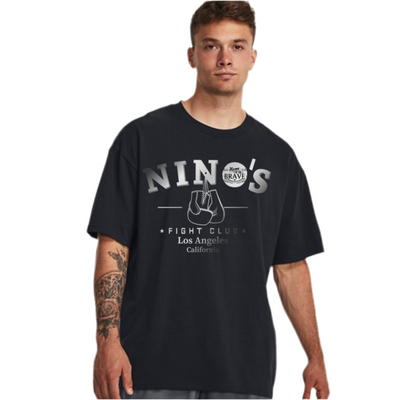 Customized Designer Shirt
Nino’s FightClub Home Of The Brave , Boxing Gear, Fitness Apparel, Sports, Active Wear for women and men , T-Shirt, Personalized Design , Custom Made 