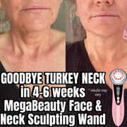 MegaBeauty Wand, Fit & Firm Sculpting Gel Non Surgical Neck Lift, Goodbye Turkey Neck, Before and After, Neck Lift, Neck lines, Facial Rejuvenating , Skin Rejuvenation, Eye care mode, neck lifting mode