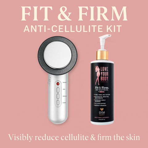 GYM IN A BOX, FIT & Firm Anti Cellulite Kit , Bundle, GYM IN A BOX , BodyFirm, Ultra Firm BodyFirm Cellulite Eraser, Best Product For Neck Firming, Tighten Neck Skin, Skin Tightening Stomach, Belly Skin Tightening , Fat Burn , Anti Cellulite