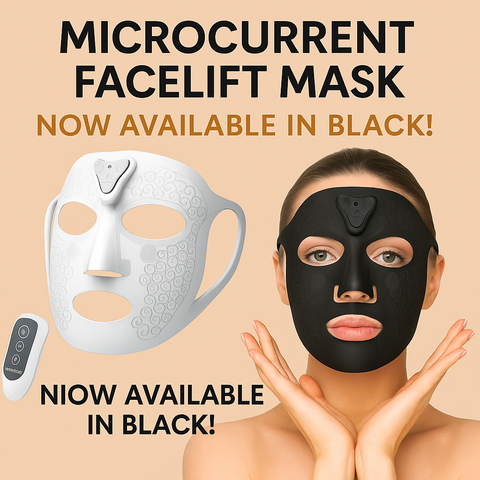 MicroCurrent FaceLift , FaceYoga Mask, Face Tightening Procedures, Best Way To Tighten Skin, Face Firming, Beauty Cosmetic, EMS Mask, MicroCurrent Facial, FaceYoga, black color 