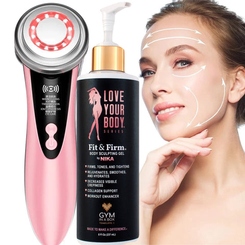 BodyFirm Lifting And Toning Kit, Love Your Body Fit and Firm BodySculpting Gel Color Pink 