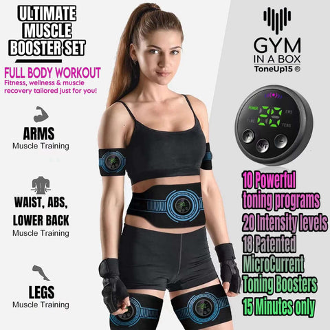 VibroBoost Full Body Toning System
Full  Body Muscle Booster System, Arm Core Leg Booster, Best At Home Workout, Arm And Leg Toning, Arm Slimming Exercises, , ABS Stimulator, Abs belt, EMS Abs stimulator 