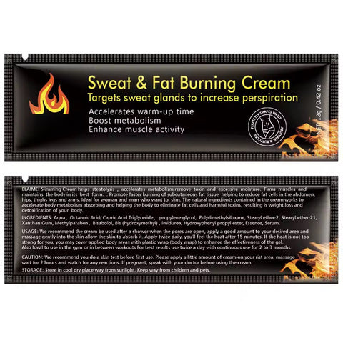 BOOST™ Workout Activator Cream by GYM IN A BOX® – Box of 10 travel sachets” sweat cream 