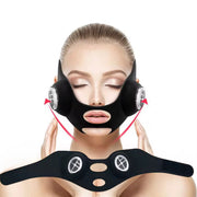 SmartLift V-Face E-Mask™
MicroCurrent + LED Smart FaceLift Anti aging E-Mask Luxury black facelift mask worn by woman for jawline and cheek lift using GYM IN A BOX® patented ToneUp15® StimFit MicroCurrent + LED Beauty Light therapy . Hands-free wearable for sculpting & lifting face & reduce jowls  in 15 minutes