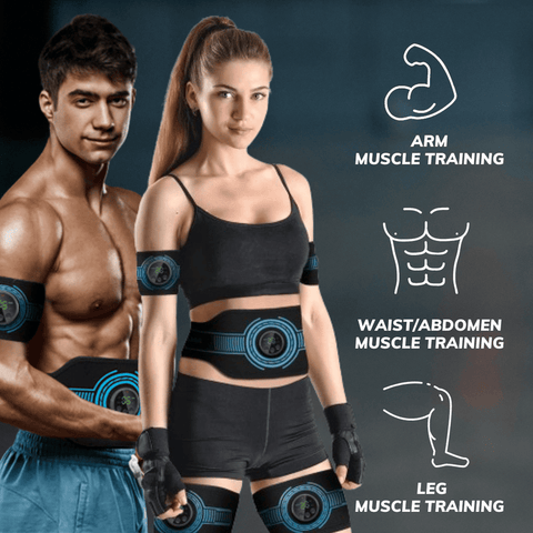 5-in-1 wearable muscle stimulator by GYM IN A BOX® – total body toning with patented ToneUp15® Tech”