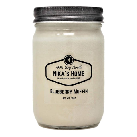 NIKA’s Healthy Home Candles
Healthy Living - 100 % Soy Candles - All Natural-All Clean - 12oz Mason Jar - Non-Toxic - Highly Scented for Your Home - Safe for Pets - Hand Poured in The USA, Long Burning 50-60 Hours - Clean Burning - Gift - Home Decor, Blueberry Muffin Scent