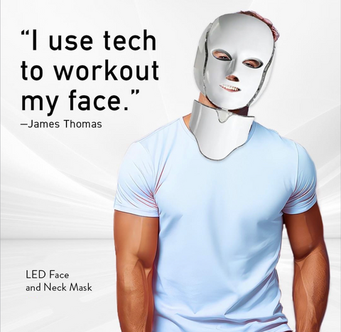 Tite FaceWare 2in1 LED-Schönheitslicht zur Gesichts- und Halsverjüngung