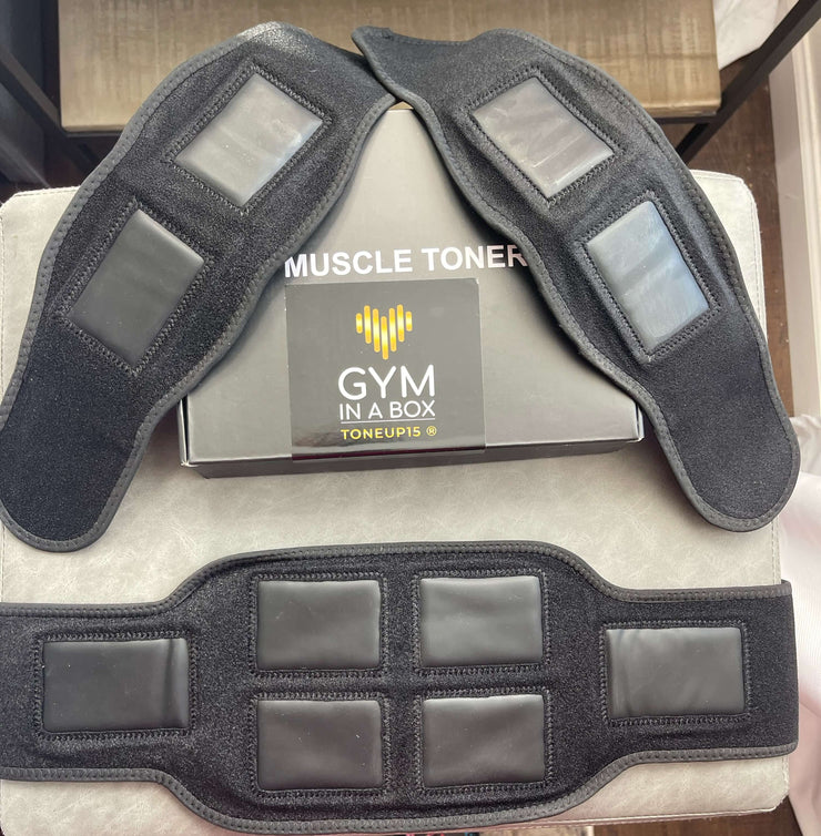 GYM IN A BOX Full Body Micro Current  Muscle Booster  System ABS exercise arms exercise  