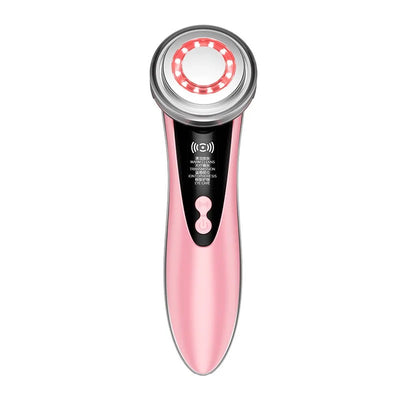 MegaBeauty 4 Modes MicroCurrent Photon Light Facial Rejuvenating and Cleansing Massager, Rejuvenating , Skin Rejuvenation, Eye care mode, skin lifting mode , color pink