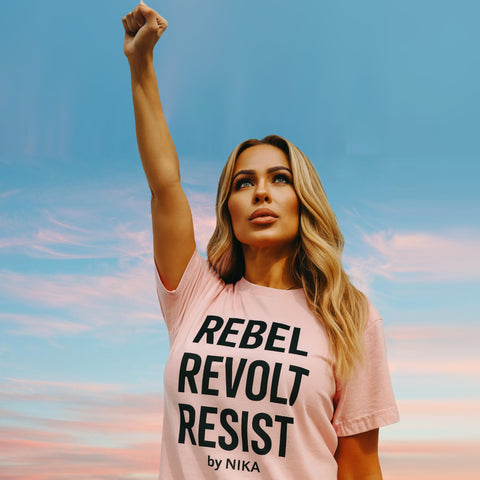 Customized Designer Shirt , REBEL, REVOLT, RESIST
Nino’s FightClub Home Of The Brave , Boxing Gear, Fitness Apparel, Sports, Active Wear for women and men , T-Shirt, Personalized Design , Custom Made 