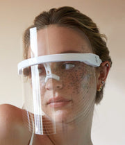 Magic Glow 7-in-1 LED BeautyShield by GYM IN A BOX® – premium light therapy face mask featuring 7 clinically-targeted LED wavelengths for anti-aging, acne treatment, skin brightening, and wrinkle reduction. Lightweight, hands-free, USB rechargeable, and designed with transparent NASA-inspired technology for at-home professional skincare