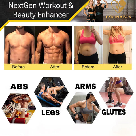 IGNITE™ CreamStick for sweat activation and sculpting results with FitBelt before and after 