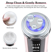 MegaBeauty MicroCurrent Photon Light Facial Rejuvenating and Cleansing Massager Deep Cleanse Facial Massager Function Anti Aging MakeUp Removal 