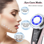 MegaBeauty MicroCurrent Photon Light Facial Rejuvenating and Cleansing Massager Eye Care Mode Relieve Eye Fatigue Reduce Fine Lines Reduce Dark Circles 