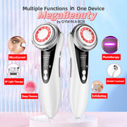 MegaBeauty MicroCurrent Photon Light Facial Rejuvenating and Cleansing Massager, Rejuvenating , Exfoliating, Deep Cleansing, Phototherapy 