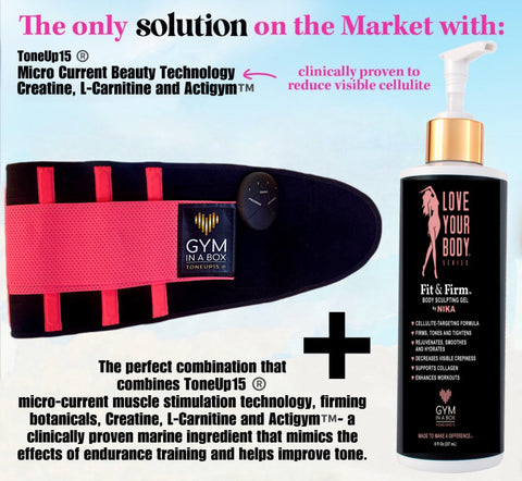 GIAB Mommy's Makeover Deluxe Kit Tone Up 15 The Only Solution BossLady Sculpt & Tone Kit, core toning kit, cellulite targeting gel, travel-friendly fitness, office workout kit, made in USA fitness