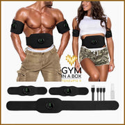 Muscle Booster Set Arms And Abs, Muscle Booster System Abs Exercise Arms Exercise, Weight Loss Treatment, Arm Cellulite Treatment, ABS Stimulator,  Abdominal Toning Belt, 8 Modes 15 Strength Levels, Fitness Belt for Men Women,  Home Office Workout Equipment