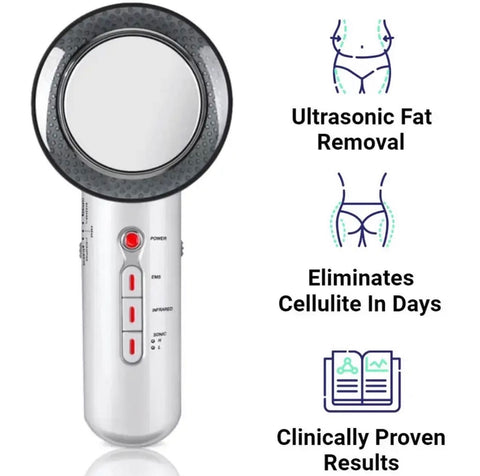 BodyFirm Cellulite Eraser, Ultrasonic Fat Removal, Eliminate Cellulite In Days Clinically Proven Method, Personal Care Beauty 