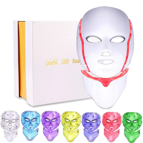 Magic Glow LED Face And Neck Beauty Light, LED Face Light Therapy Mask, Anti Wrinkle Light Therapy, LED Light For Rosacea