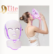 Magic Glow Premium LED Face And Neck Beauty Light, Professional LED Light Therapy, Omni Looks Red Light Therapy Mask 
