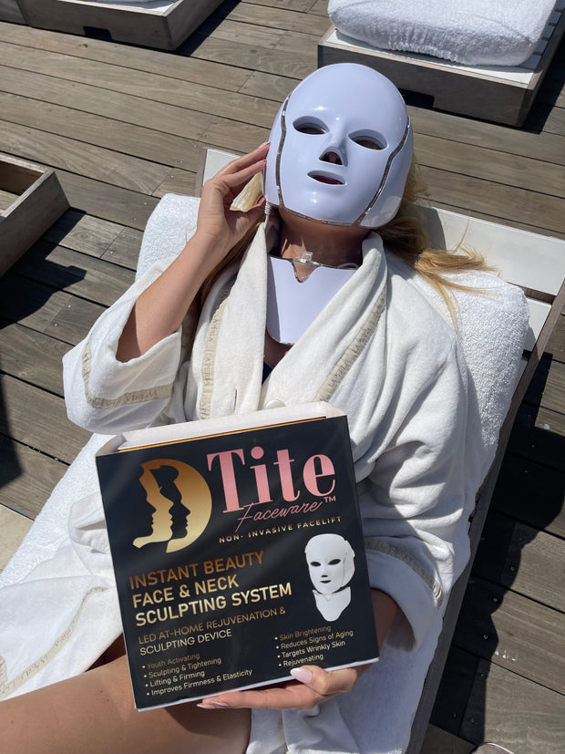 * NEW* Tite FaceWare 2in1 LED Red-light Therapy Face & Neck Rejuvenation Mask
