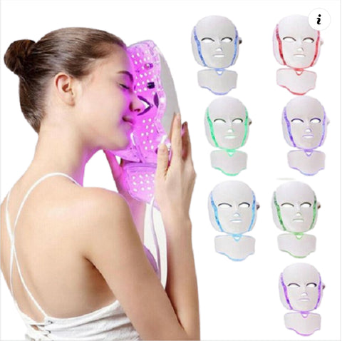 Magic Glow Premium LED Face And Neck Beauty Light, LED Treatment For Rosacea, LED Light Therapy For Rosacea, 